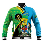 Personalized Tanzania African Pattern Baseball Jacket Happy Independence Day