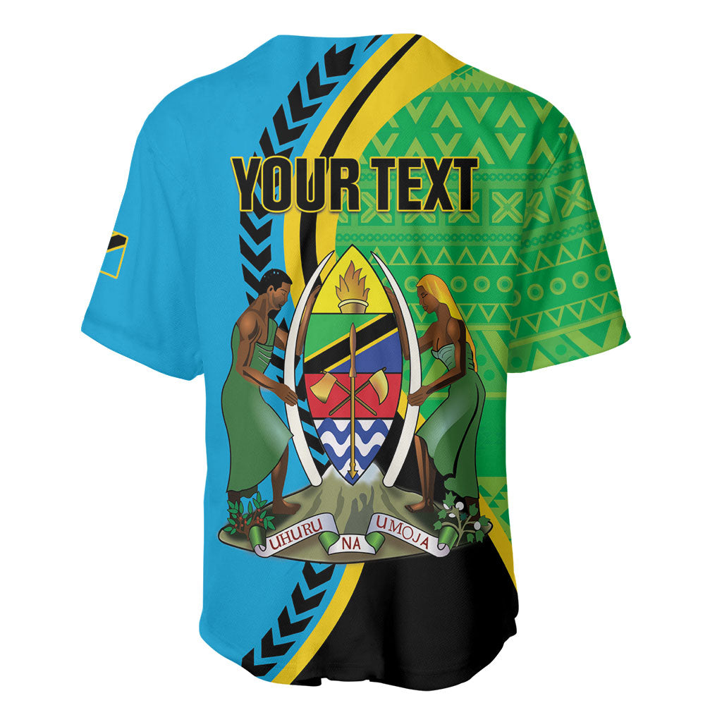 Personalized Tanzania African Pattern Baseball Jersey Happy Independence Day