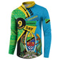 Personalized Tanzania African Pattern Button Sweatshirt Happy Independence Day