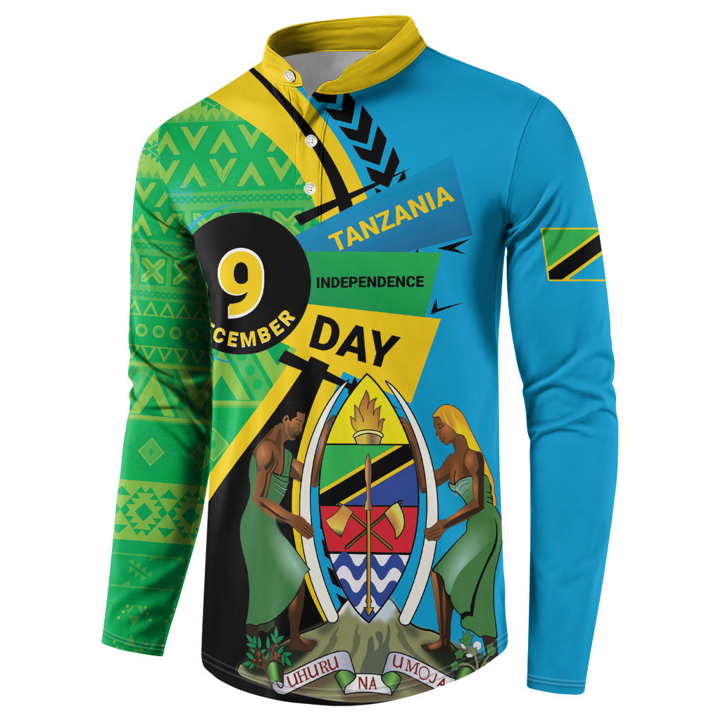 Personalized Tanzania African Pattern Button Sweatshirt Happy Independence Day