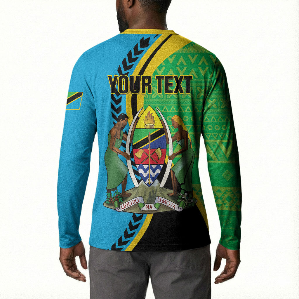 Personalized Tanzania African Pattern Button Sweatshirt Happy Independence Day