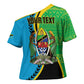 Personalized Tanzania African Pattern Cross Shoulder Shirt Happy Independence Day