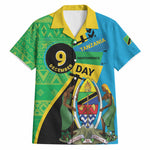Personalized Tanzania African Pattern Hawaiian Shirt Happy Independence Day