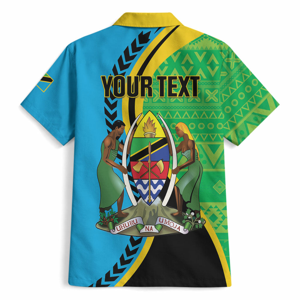 Personalized Tanzania African Pattern Hawaiian Shirt Happy Independence Day