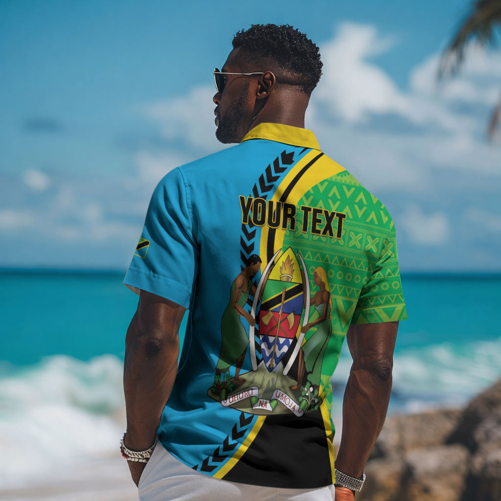 Personalized Tanzania African Pattern Hawaiian Shirt Happy Independence Day
