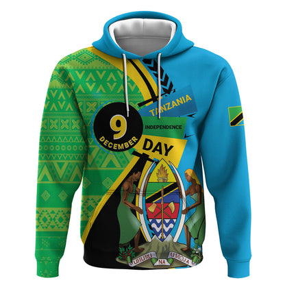 Personalized Tanzania African Pattern Hoodie Happy Independence Day