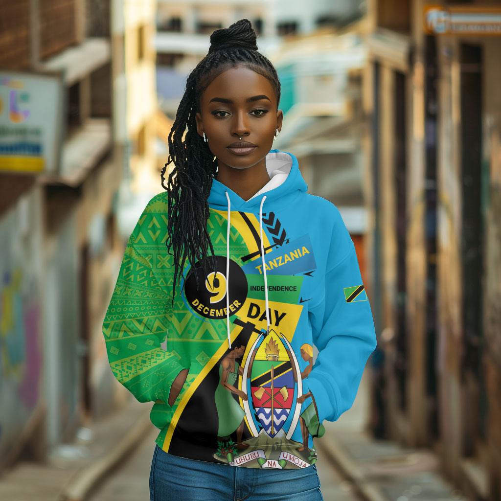 Personalized Tanzania African Pattern Hoodie Happy Independence Day