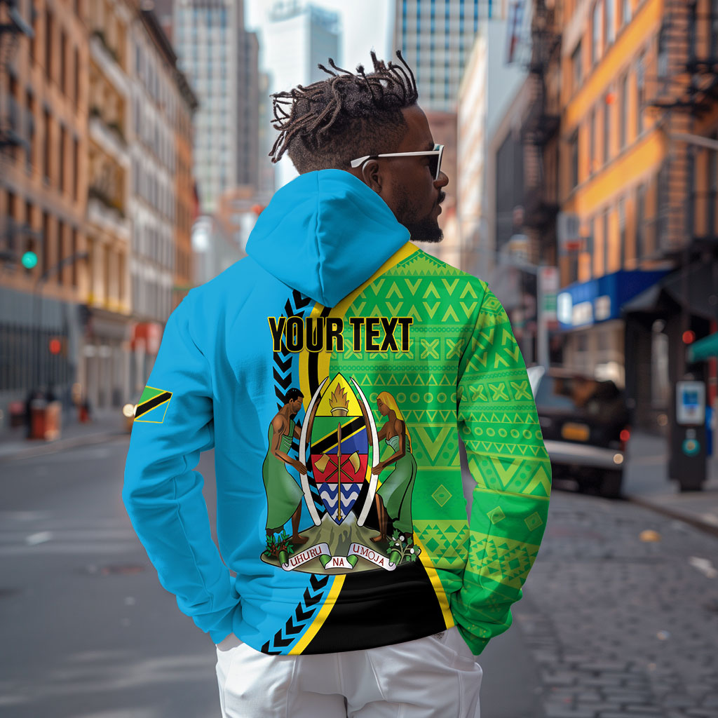 Personalized Tanzania African Pattern Hoodie Happy Independence Day