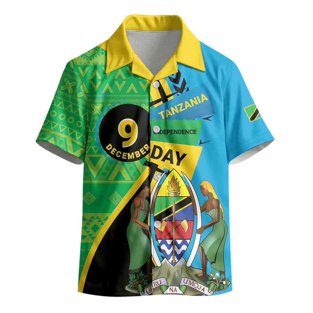Personalized Tanzania African Pattern Kid Hawaiian Shirt Happy Independence Day