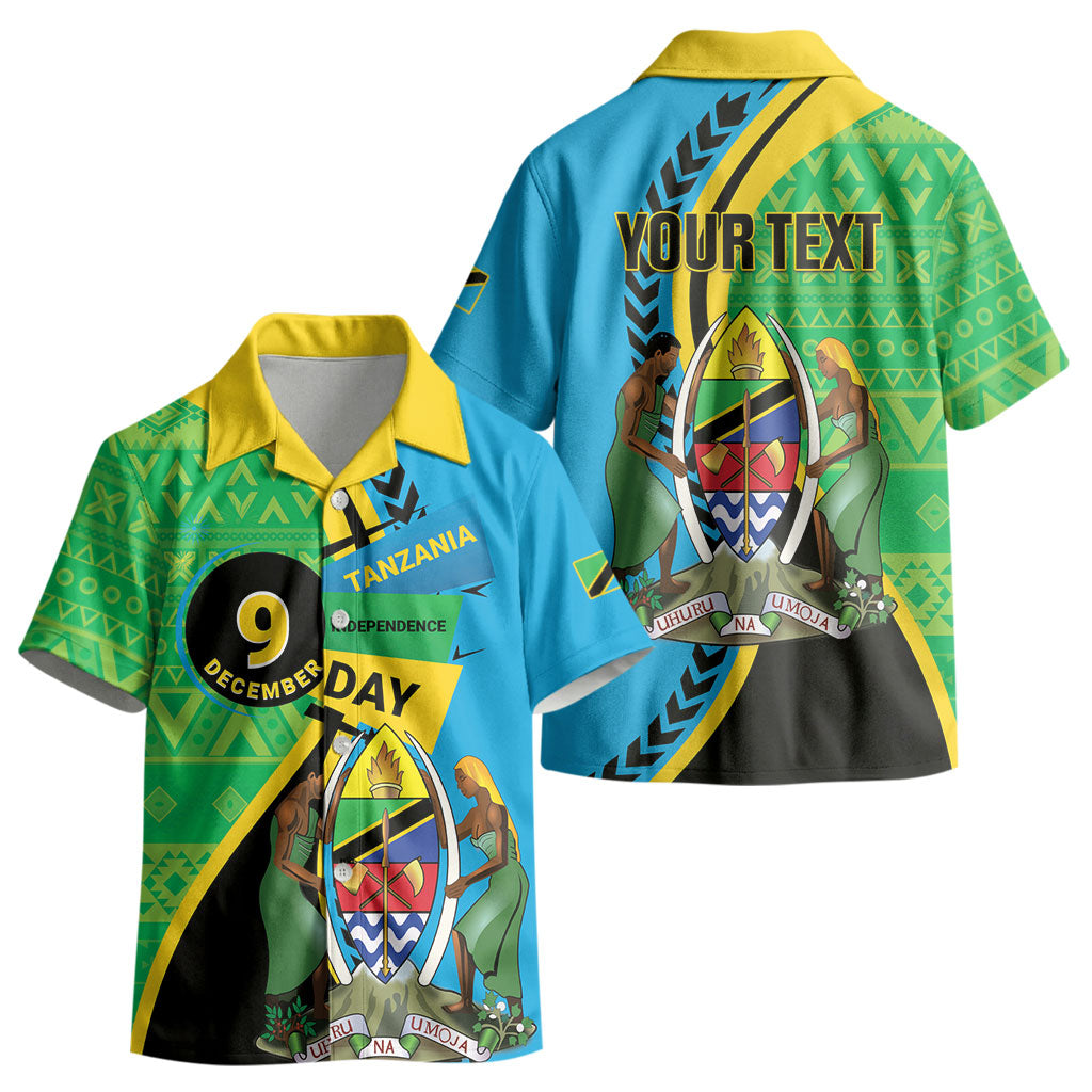 Personalized Tanzania African Pattern Kid Hawaiian Shirt Happy Independence Day
