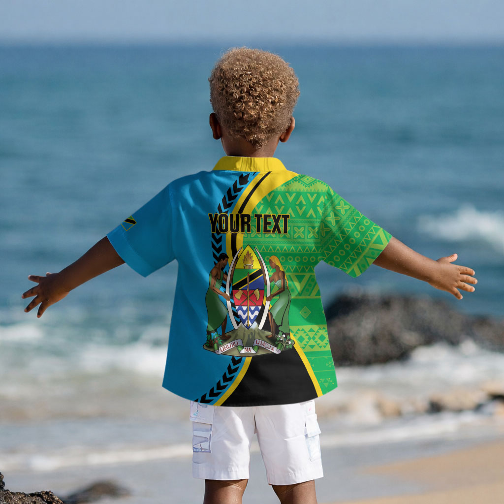 Personalized Tanzania African Pattern Kid Hawaiian Shirt Happy Independence Day
