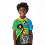 Personalized Tanzania African Pattern Kid Polo Shirt Happy Independence Day