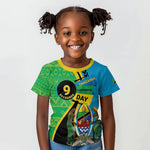 Personalized Tanzania African Pattern Kid T shirt Happy Independence Day