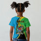 Personalized Tanzania African Pattern Kid T shirt Happy Independence Day
