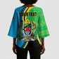 Personalized Tanzania African Pattern Kimono Sleeve Blouse Happy Independence Day