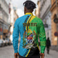Personalized Tanzania African Pattern Long Sleeve Button Shirt Happy Independence Day