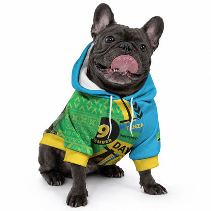 Personalized Tanzania African Pattern Pet Hoodie Happy Independence Day