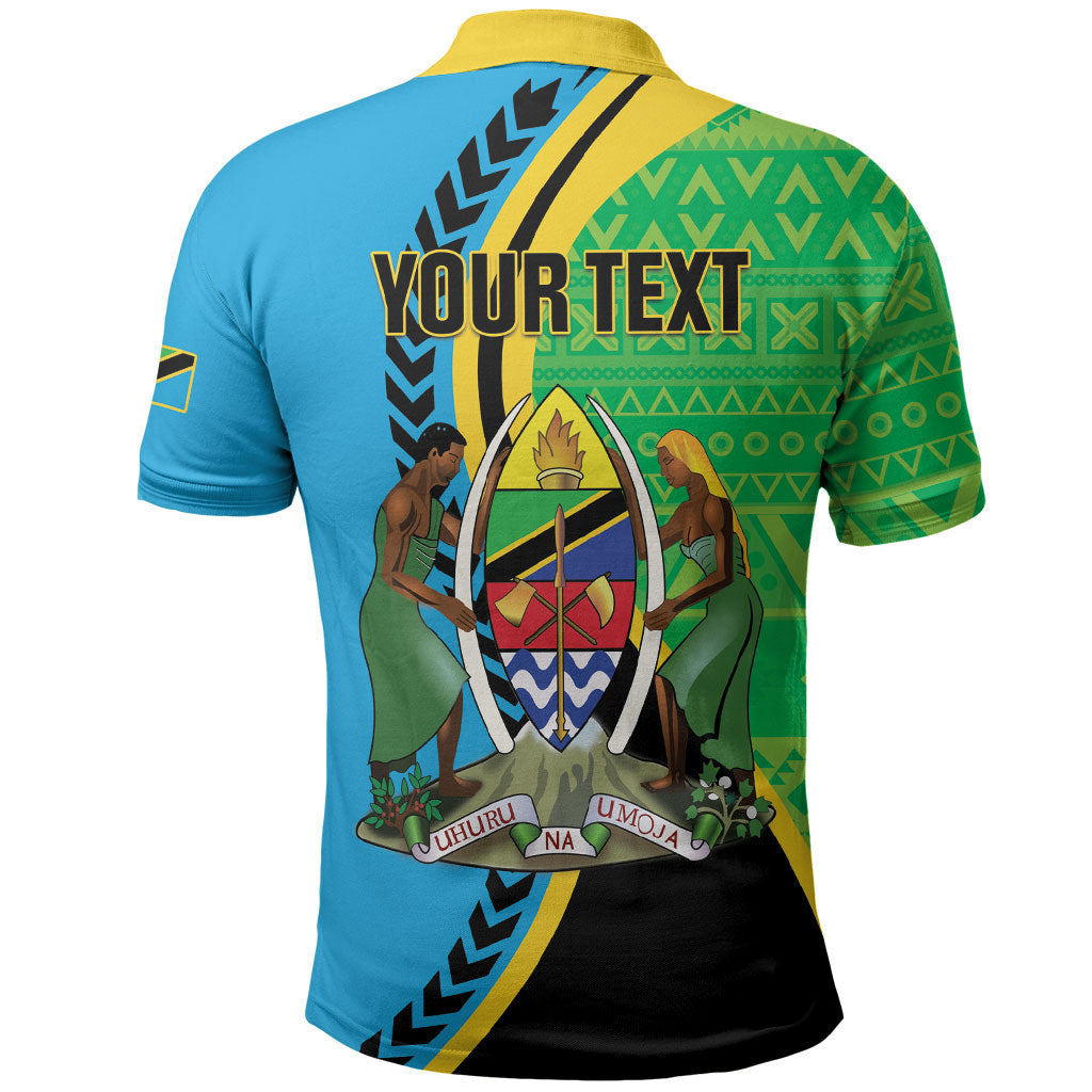 Personalized Tanzania African Pattern Polo Shirt Happy Independence Day