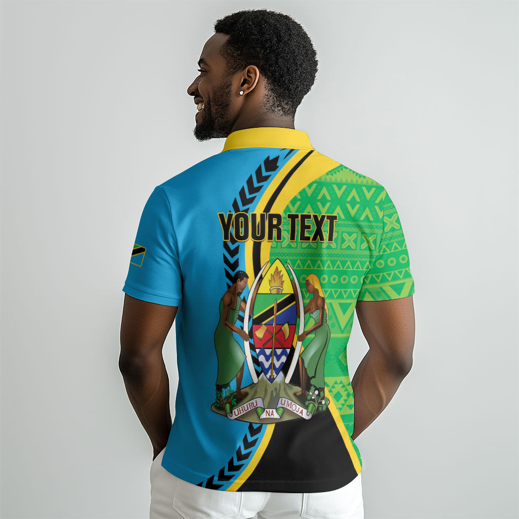 Personalized Tanzania African Pattern Polo Shirt Happy Independence Day