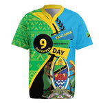 Personalized Tanzania African Pattern Rugby Jersey Happy Independence Day