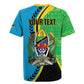 Personalized Tanzania African Pattern Rugby Jersey Happy Independence Day