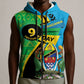 Personalized Tanzania African Pattern Sleeveless Zip Hoodie Happy Independence Day