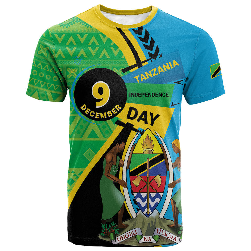 Personalized Tanzania African Pattern T shirt Happy Independence Day