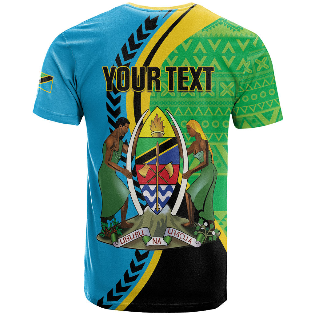 Personalized Tanzania African Pattern T shirt Happy Independence Day