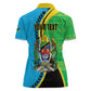 Personalized Tanzania African Pattern Women Polo Shirt Happy Independence Day