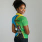 Personalized Tanzania African Pattern Women Polo Shirt Happy Independence Day