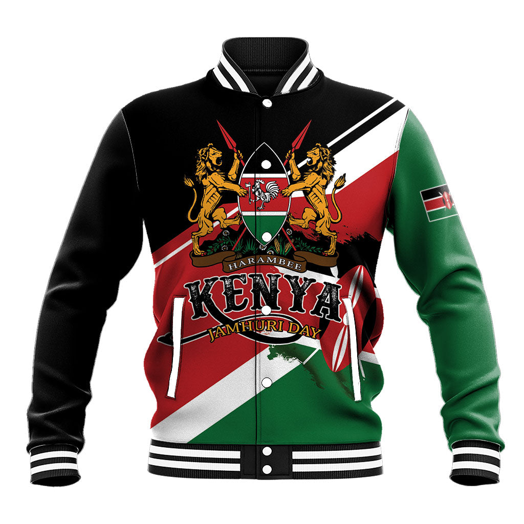 Personalized Kenya Baseball Jacket Happy Jamhuri Day