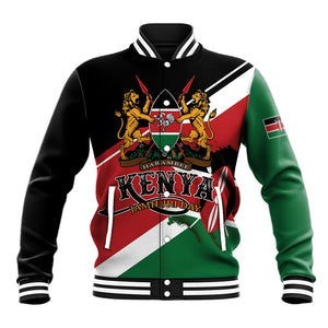 Personalized Kenya Baseball Jacket Happy Jamhuri Day