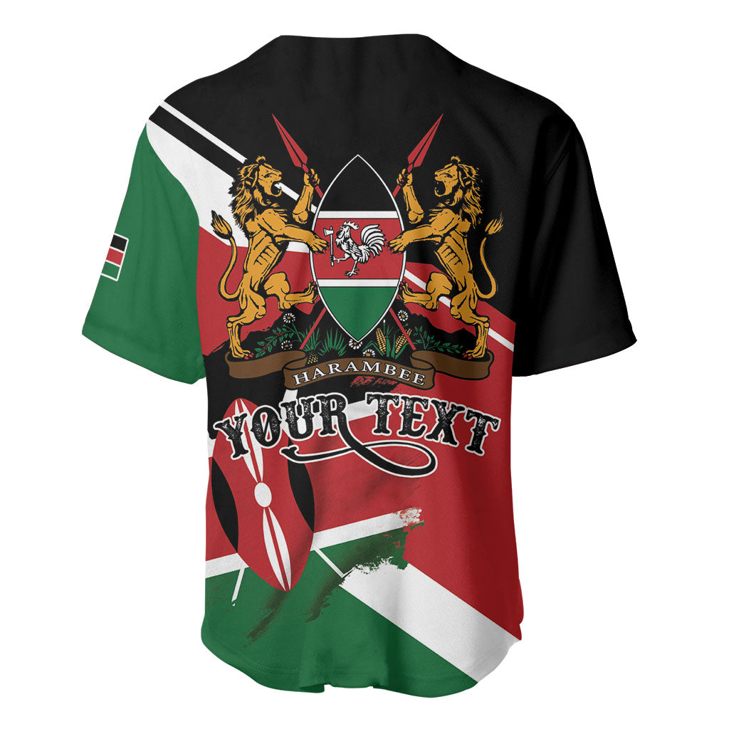 Personalized Kenya Baseball Jersey Happy Jamhuri Day