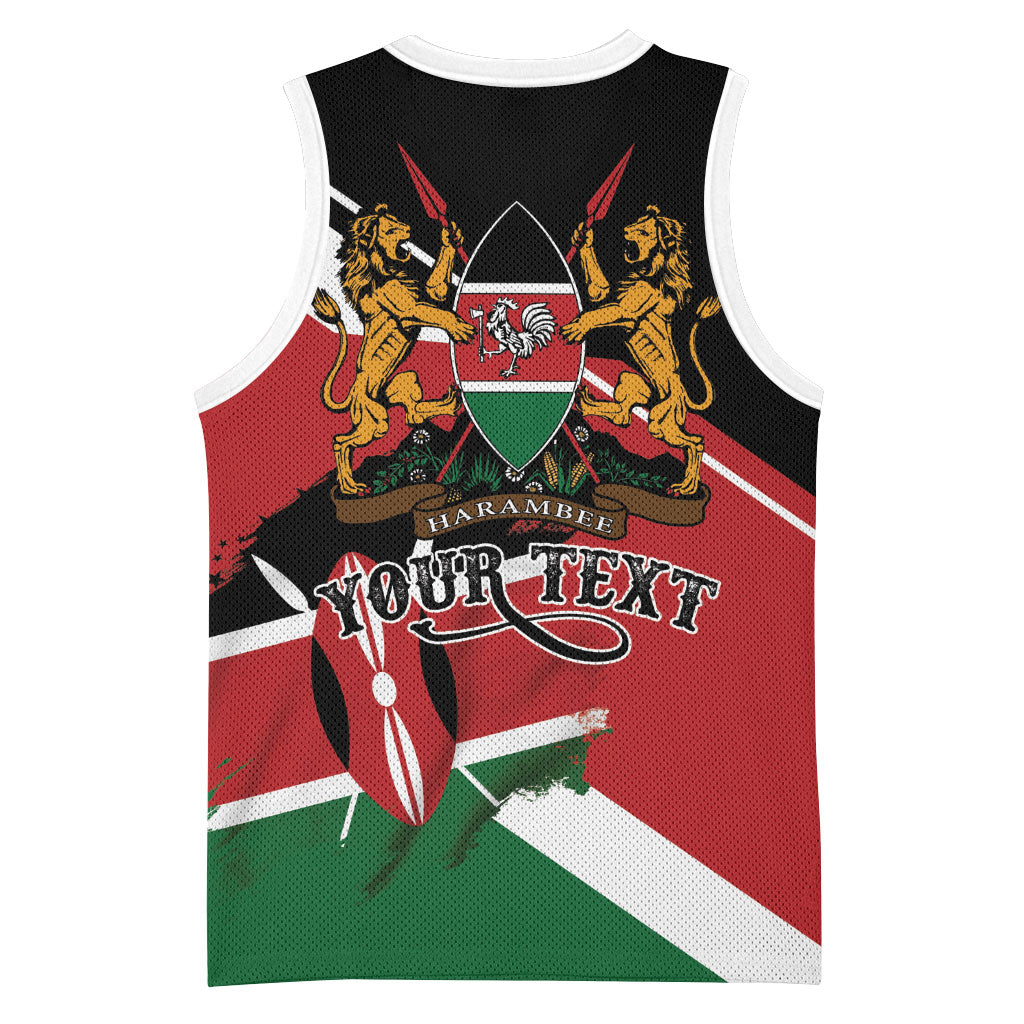 Personalized Kenya Basketball Jersey Happy Jamhuri Day