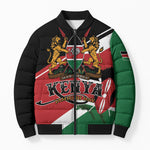 Personalized Kenya Bomber Puffer Jacket Happy Jamhuri Day