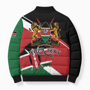 Personalized Kenya Bomber Puffer Jacket Happy Jamhuri Day