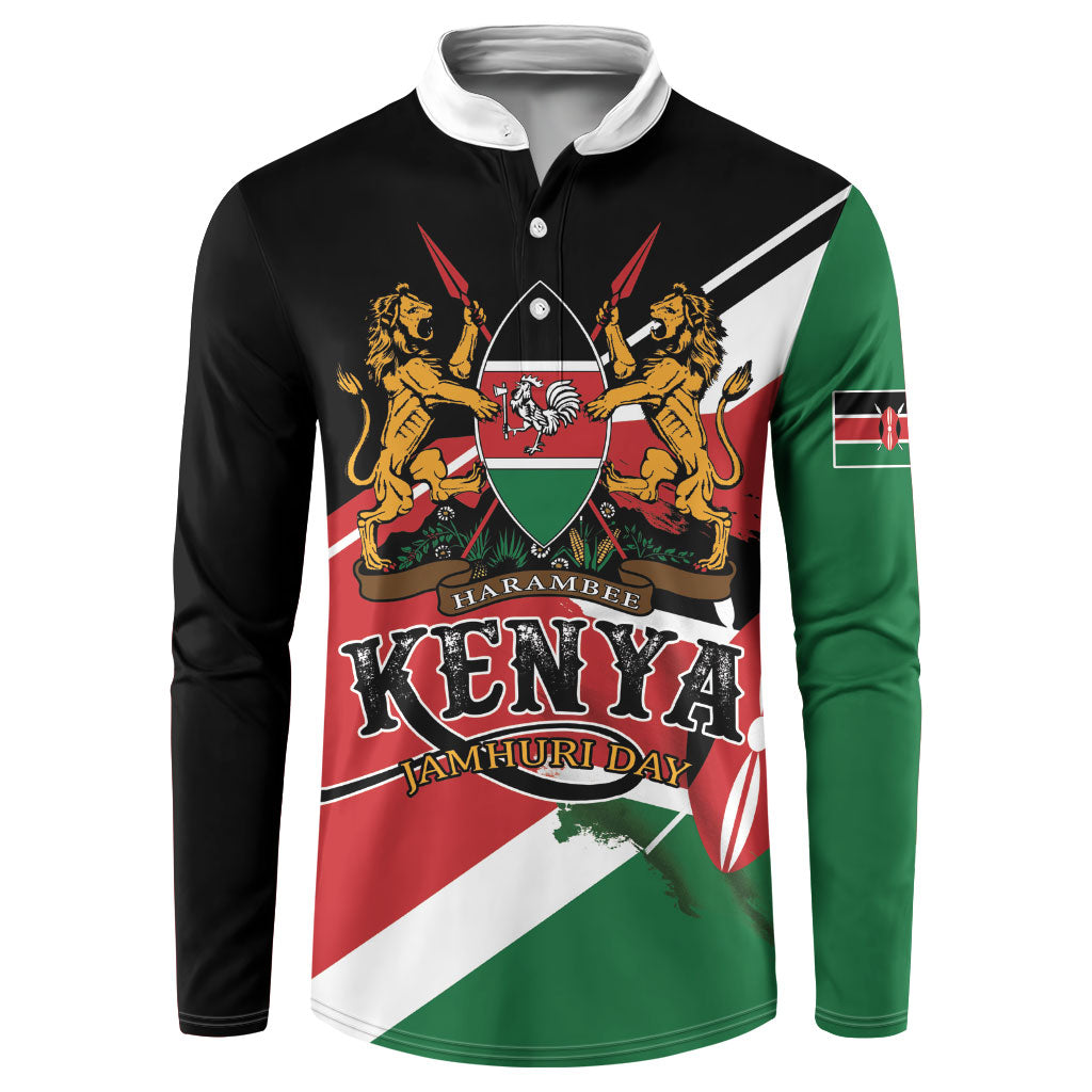 Personalized Kenya Button Sweatshirt Happy Jamhuri Day