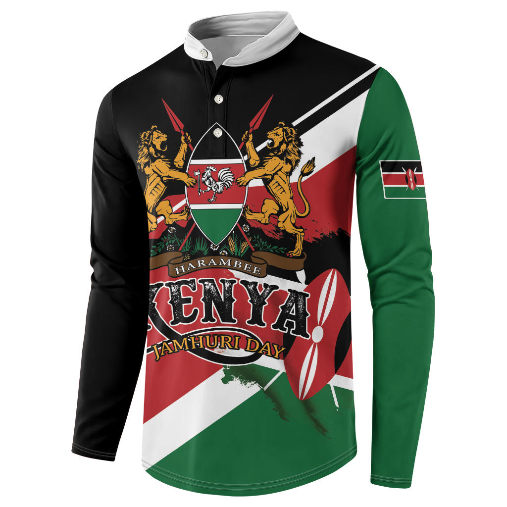 Personalized Kenya Button Sweatshirt Happy Jamhuri Day