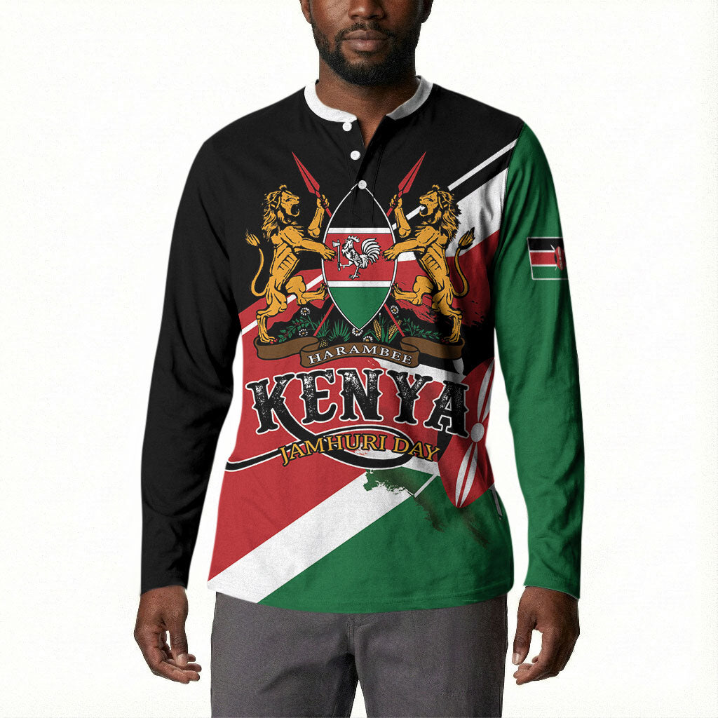 Personalized Kenya Button Sweatshirt Happy Jamhuri Day