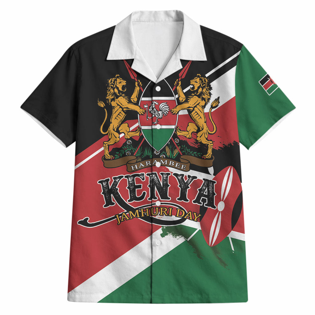Personalized Kenya Hawaiian Shirt Happy Jamhuri Day