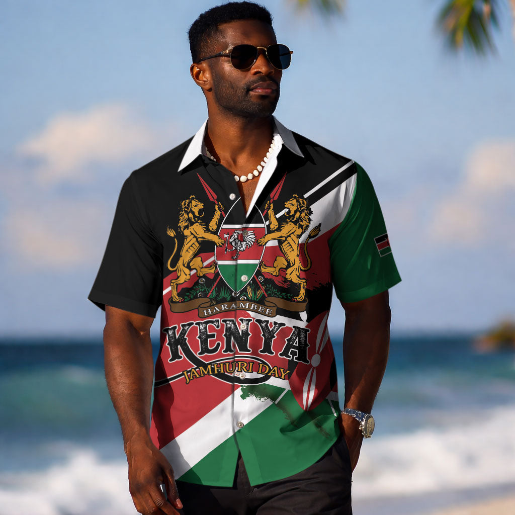 Personalized Kenya Hawaiian Shirt Happy Jamhuri Day