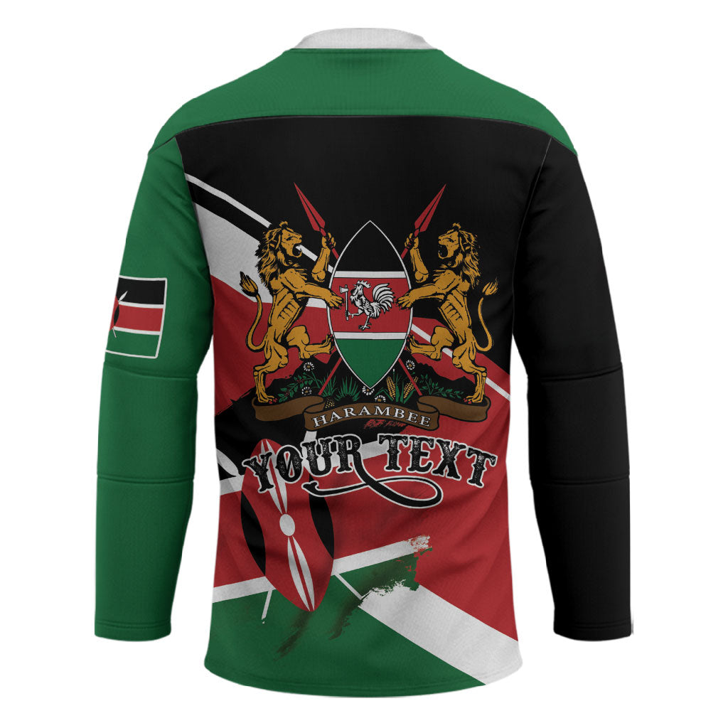 Personalized Kenya Hockey Jersey Happy Jamhuri Day