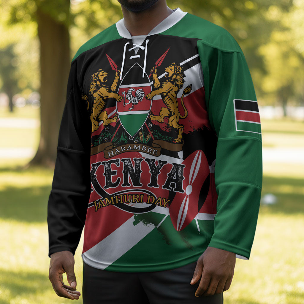 Personalized Kenya Hockey Jersey Happy Jamhuri Day