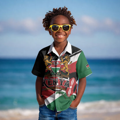 Personalized Kenya Kid Hawaiian Shirt Happy Jamhuri Day