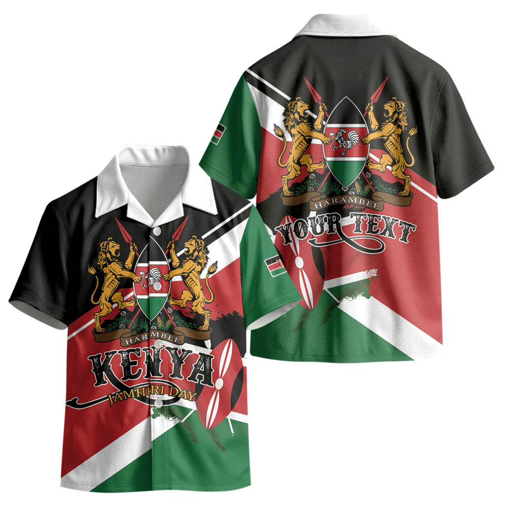 Personalized Kenya Kid Hawaiian Shirt Happy Jamhuri Day