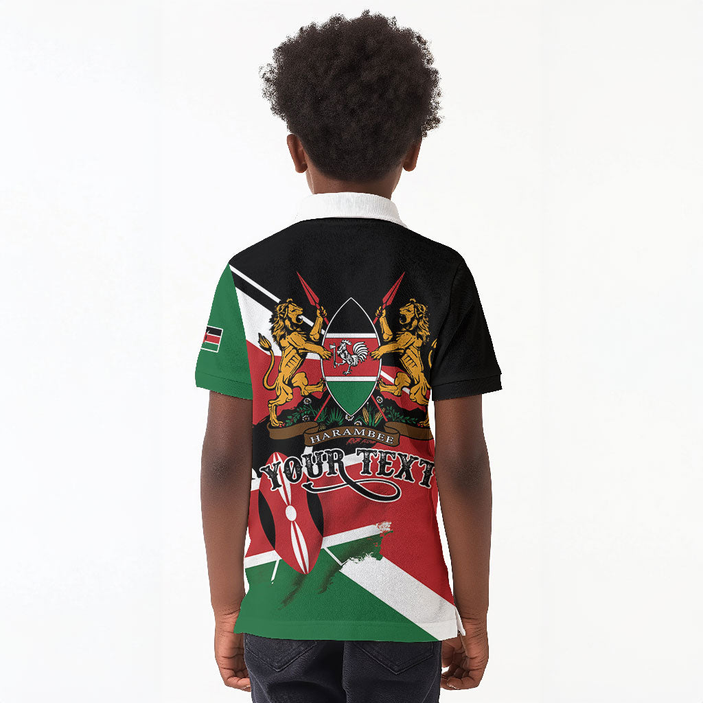 Personalized Kenya Kid Polo Shirt Happy Jamhuri Day