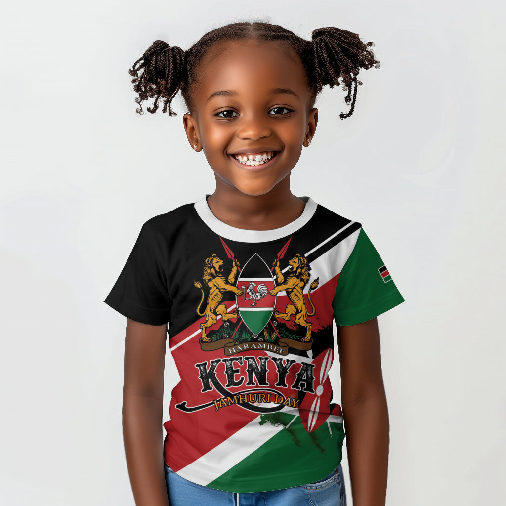 Personalized Kenya Kid T shirt Happy Jamhuri Day