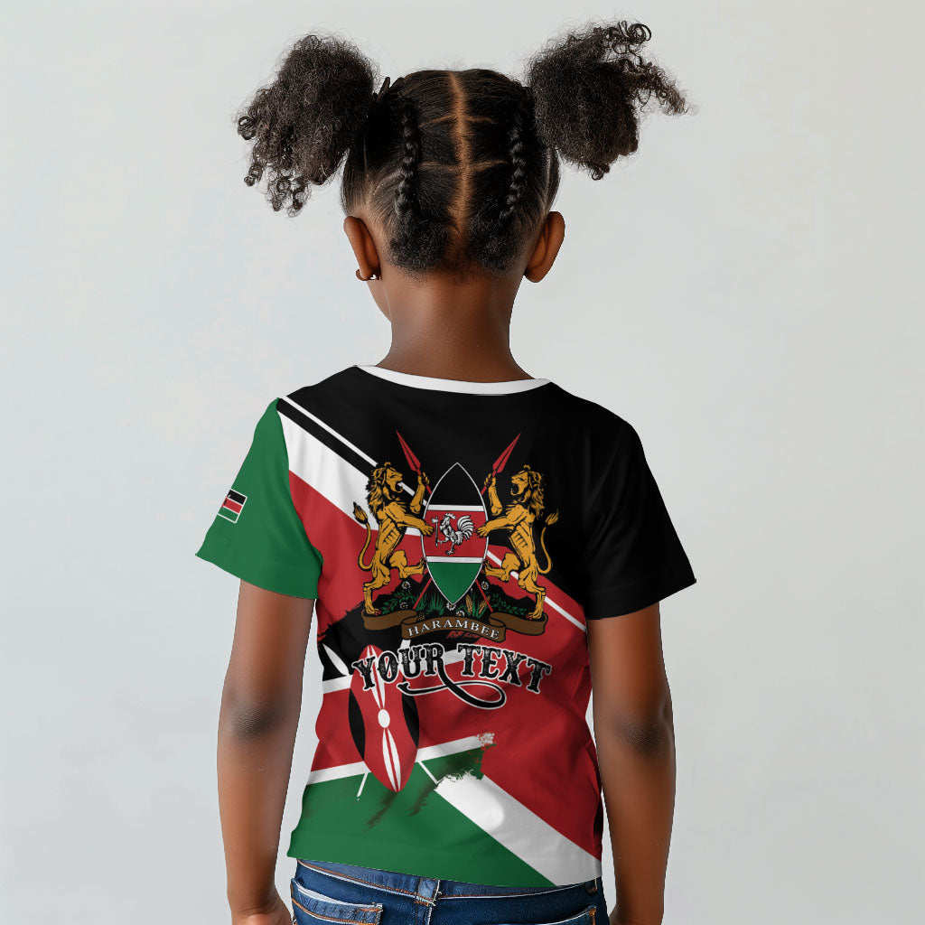 Personalized Kenya Kid T shirt Happy Jamhuri Day