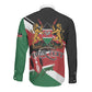 Personalized Kenya Long Sleeve Button Shirt Happy Jamhuri Day