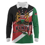 Personalized Kenya Long Sleeve Polo Shirt Happy Jamhuri Day